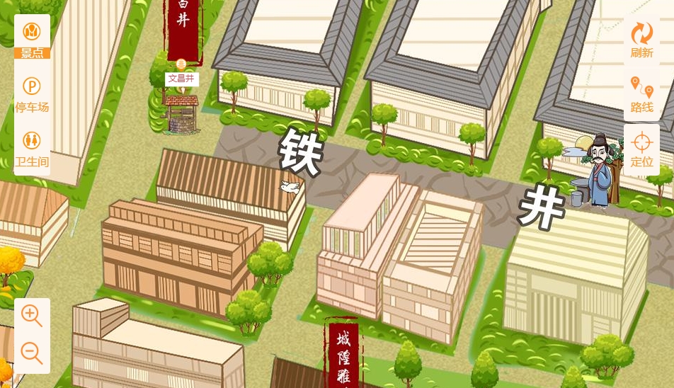 杨陵智慧景区：手绘地图与语音导览的完美融合